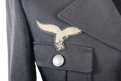 WW2 German Luftwaffe NCO's Four Pocket Service Dress Tunic - 7