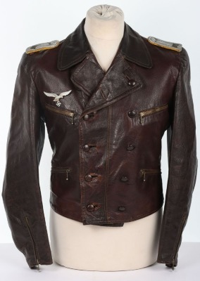 WW2 German Luftwaffe Fighter Pilots Flying Jacket - 2