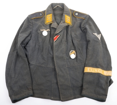 WW2 German Luftwaffe Paratroopers (Fallschirmjager) Obergefreiter Fliegerbluse