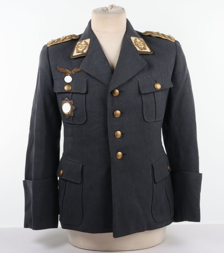 WW2 German Luftwaffe Generalleutnant Tunic with German Cross in Gold