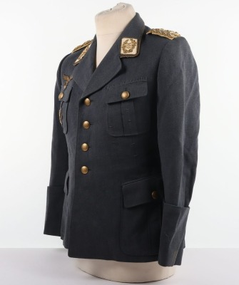 WW2 German Luftwaffe Generalleutnant Tunic with German Cross in Gold - 4