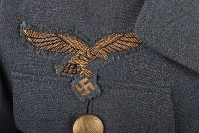 WW2 German Luftwaffe Generalleutnant Tunic with German Cross in Gold - 13