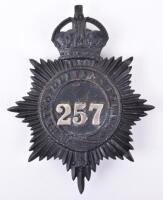 Metropolitan Police Helmet Plate &rsquo;L &rsquo; Division Lambeth Kings crown
