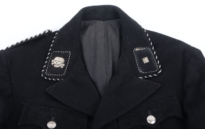 Third Reich Allgemeine-SS Black Wool NCO Service Tunic of SS-Regiment Th&uuml;ringen - 3