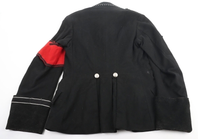 Third Reich Allgemeine-SS Black Wool NCO Service Tunic of SS-Regiment Th&uuml;ringen - 8