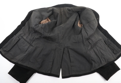 Third Reich Allgemeine-SS Black Wool NCO Service Tunic of SS-Regiment Th&uuml;ringen - 9