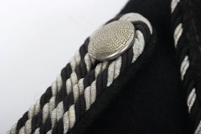 Third Reich Allgemeine-SS Black Wool NCO Service Tunic of SS-Regiment Th&uuml;ringen - 16