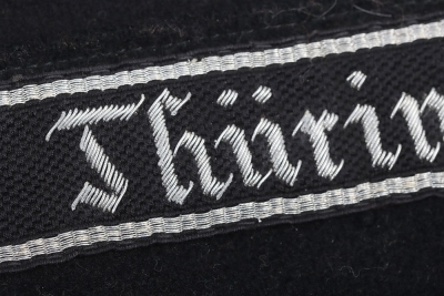 Third Reich Allgemeine-SS Black Wool NCO Service Tunic of SS-Regiment Th&uuml;ringen - 21