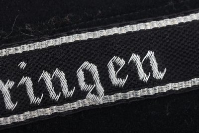 Third Reich Allgemeine-SS Black Wool NCO Service Tunic of SS-Regiment Th&uuml;ringen - 22