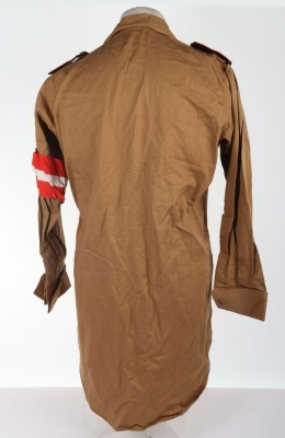 Third Reich Hitler Youth (Hitlerjugend) Brown Service Shirt of the Reichsfinanz-Schule der Allgemeine Hitlerjugend - 4