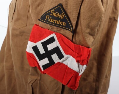 Third Reich Hitler Youth (Hitlerjugend) Brown Service Shirt of the Reichsfinanz-Schule der Allgemeine Hitlerjugend - 5