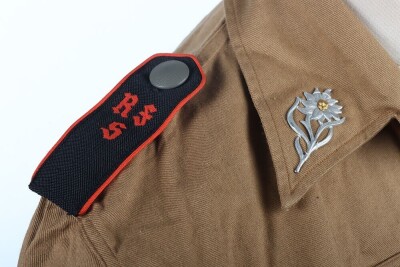 Third Reich Hitler Youth (Hitlerjugend) Brown Service Shirt of the Reichsfinanz-Schule der Allgemeine Hitlerjugend - 7