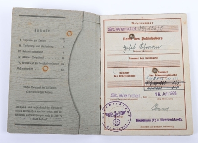 WW2 German Wehrpass of Leutnant Josef Schwan - 4