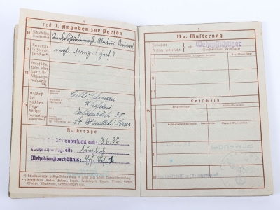 WW2 German Wehrpass of Leutnant Josef Schwan - 6