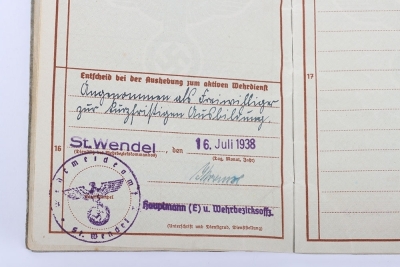 WW2 German Wehrpass of Leutnant Josef Schwan - 7