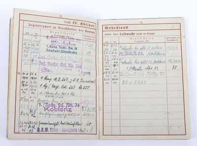 WW2 German Wehrpass of Leutnant Josef Schwan - 9