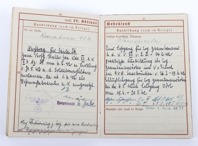 WW2 German Wehrpass of Leutnant Josef Schwan - 10