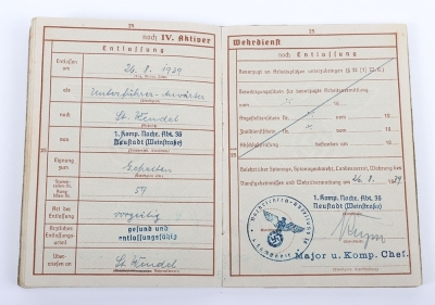 WW2 German Wehrpass of Leutnant Josef Schwan - 12