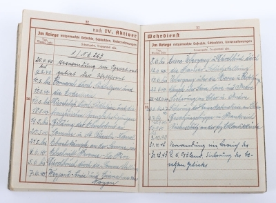 WW2 German Wehrpass of Leutnant Josef Schwan - 14