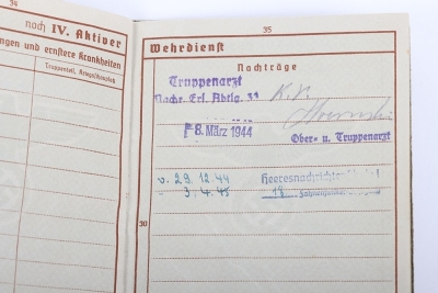 WW2 German Wehrpass of Leutnant Josef Schwan - 15