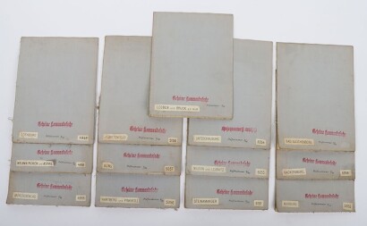 German Army Linen Set of Maps, 13 Examples