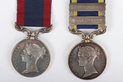 Victorian Campaign Medal Pair for Service in India with the 9th Lancers - 2