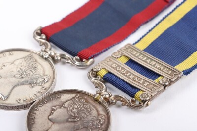 Victorian Campaign Medal Pair for Service in India with the 9th Lancers - 7