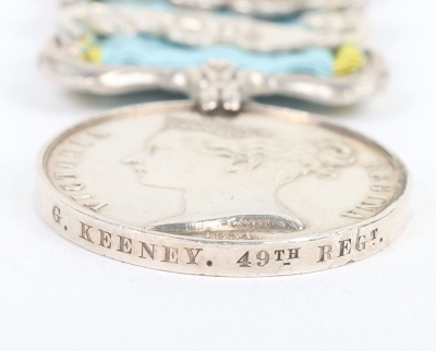 Crimea Campaign Medal to a Recipient in the 49th (Princess Charlotte of Wales&rsquo;s) (Hertfordshire Regiment) Who Was Killed in Action in the Attack on the Quarries at Sebastopol - 4