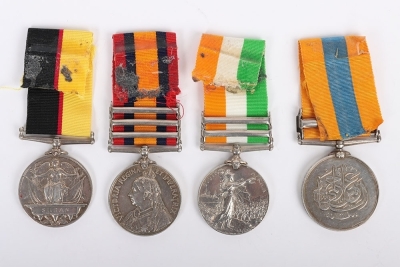 An interesting &lsquo;African Service&rsquo; group of 4 medals to a recipient in the Northumberland Fusiliers who was taken prisoner of war during the disastrous action at Stormberg on 10th December 1899 when the 2nd Battalion suffered neatly 400 casualties. - 2
