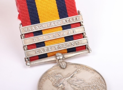 An interesting &lsquo;African Service&rsquo; group of 4 medals to a recipient in the Northumberland Fusiliers who was taken prisoner of war during the disastrous action at Stormberg on 10th December 1899 when the 2nd Battalion suffered neatly 400 casualties. - 3