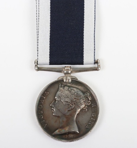 Victorian Royal Navy Long Service and Good Conduct Medal HMS Crocodile