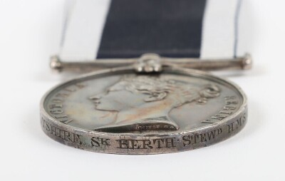 Victorian Royal Navy Long Service and Good Conduct Medal HMS Crocodile - 2