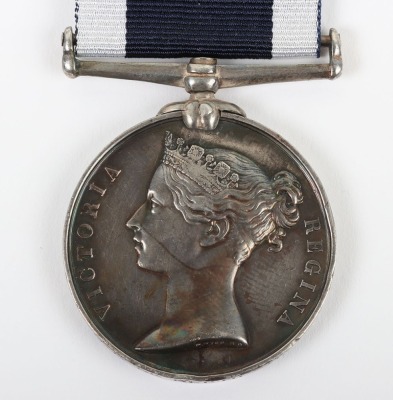 Victorian Royal Navy Long Service and Good Conduct Medal HMS Crocodile - 3