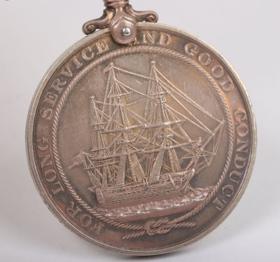 Royal Navy Long Service and Good Conduct Medal to a Leading Cook on HMS Victory - 6