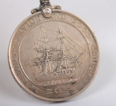 Royal Navy Long Service and Good Conduct Medal to a Blacksmith, HMS Pembroke - 6