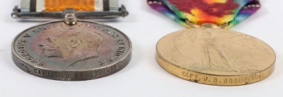 The outstanding and poignant Great War medal grouping to 3 brothers of the Robertson family from Aberdeen, two of whom died of wounds with 1 having previously been awarded the Military Cross being called the &ldquo;Fighting Parson&rdquo; by his local newspaper. - 7