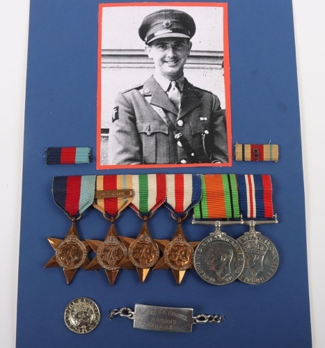 A Well-Documented Second World War Group of 6 Medals to an Officer in the Royal Army Service Corps who Having Served in Africa, Italy and Northwest Europe, was Invalided out of the Service Due to Shell Shock