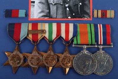 A Well-Documented Second World War Group of 6 Medals to an Officer in the Royal Army Service Corps who Having Served in Africa, Italy and Northwest Europe, was Invalided out of the Service Due to Shell Shock - 2