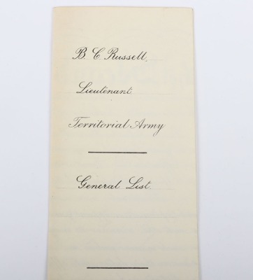 A Well-Documented Second World War Group of 6 Medals to an Officer in the Royal Army Service Corps who Having Served in Africa, Italy and Northwest Europe, was Invalided out of the Service Due to Shell Shock - 10