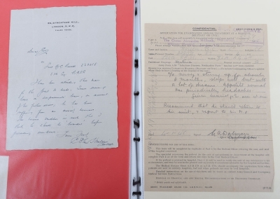 A Well-Documented Second World War Group of 6 Medals to an Officer in the Royal Army Service Corps who Having Served in Africa, Italy and Northwest Europe, was Invalided out of the Service Due to Shell Shock - 20
