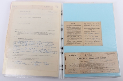 A Well-Documented Second World War Group of 6 Medals to an Officer in the Royal Army Service Corps who Having Served in Africa, Italy and Northwest Europe, was Invalided out of the Service Due to Shell Shock - 23