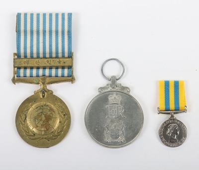 A collection of medals for service in the Korean War