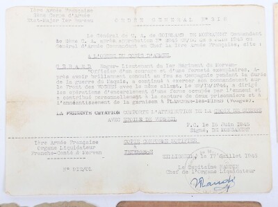 France - WW2 French Resistance Fighter Legion D'Honeur Medal Group, Badges and Ephemra, Roger Gerard - 3