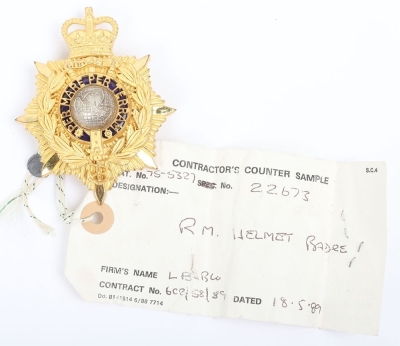 Sealed Pattern EIIR Royal Marines Officers Helmet Plate