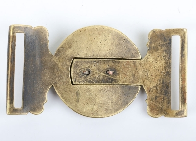 Victorian Civil Service Rifle Volunteers Officers Waist Belt Clasp, - 4