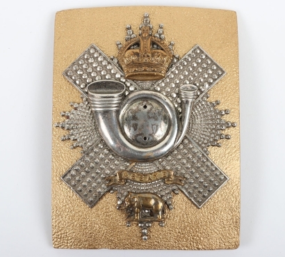 Post 1902 Officers Shoulder Belt Plate of the Highland Light Infantry