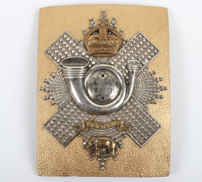 Post 1902 Officers Shoulder Belt Plate of the Highland Light Infantry