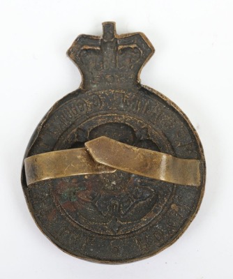 Rare Victorian Royal Hampshire County Hospital Officers Cap Badge - 2