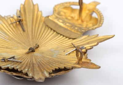 Royal West Kent Regiment Officers Home Service Helmet Plate - 3