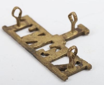 Scarce Kent Cyclist Battalion Brass Shoulder Title - 4